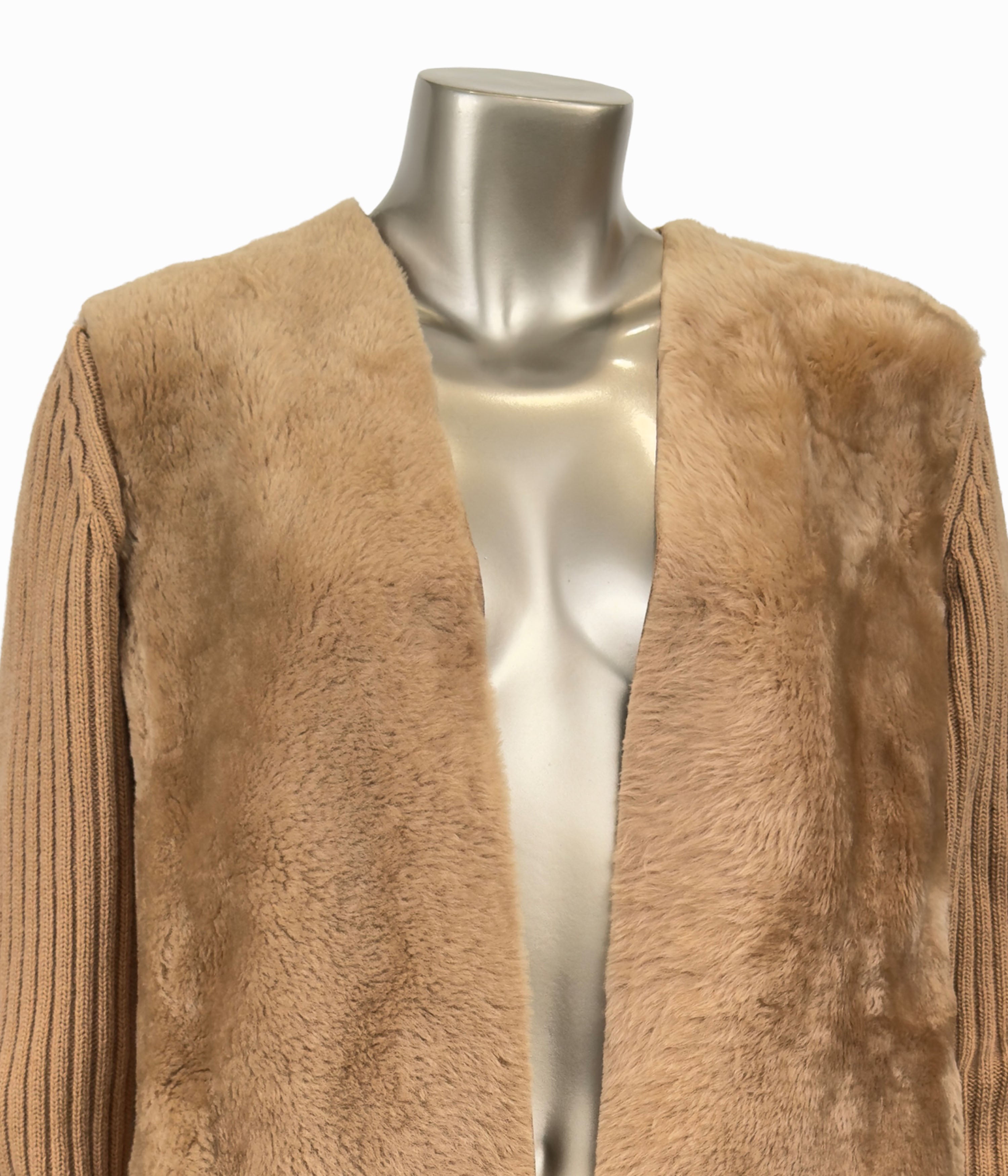3/4 Length Shearling & Cashmere
