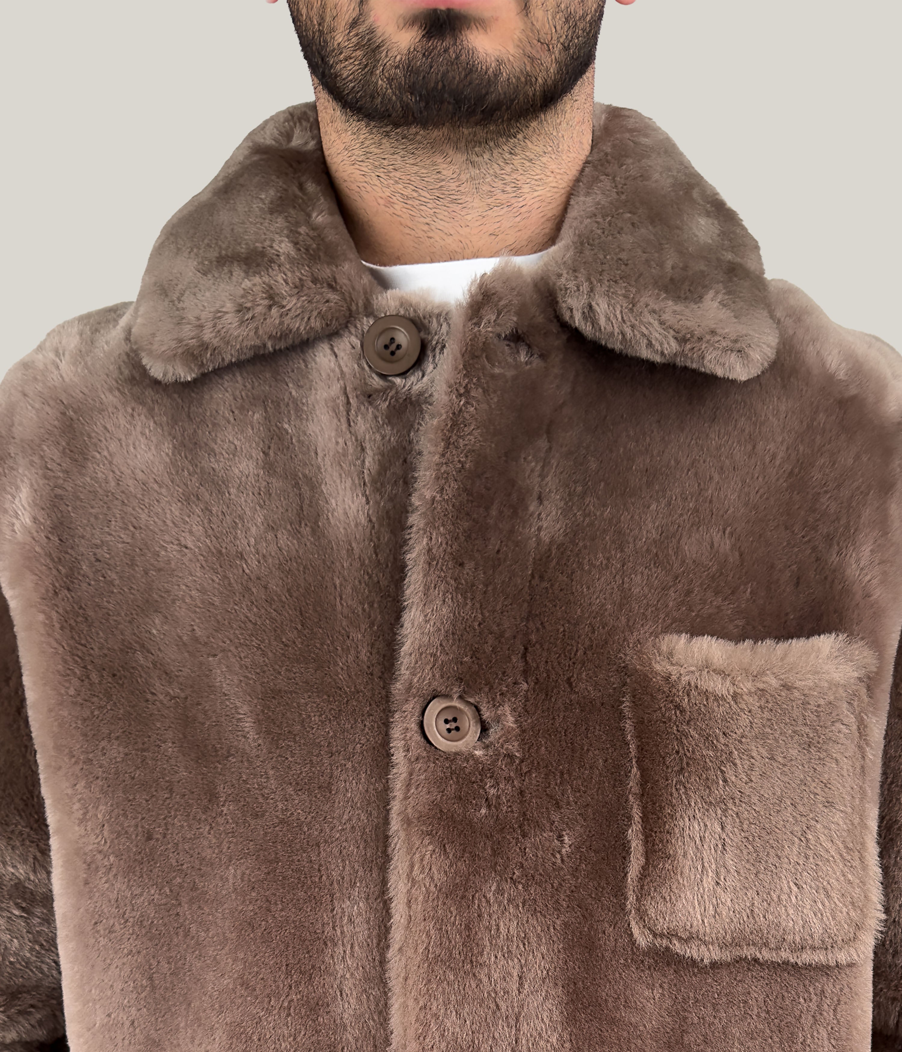 Max & Zac Wool Out Shirt Coat