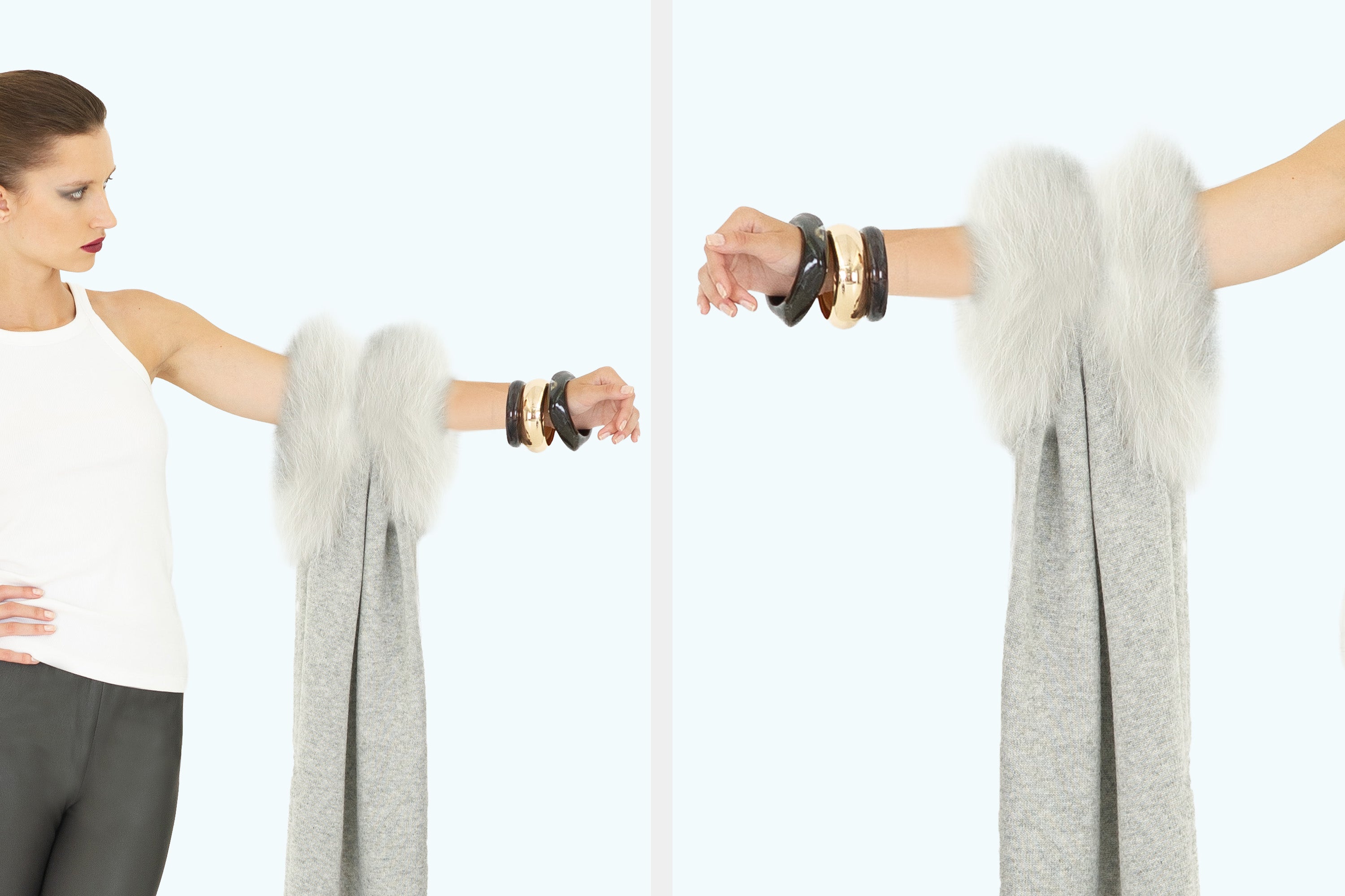 Fur Trim Scarf