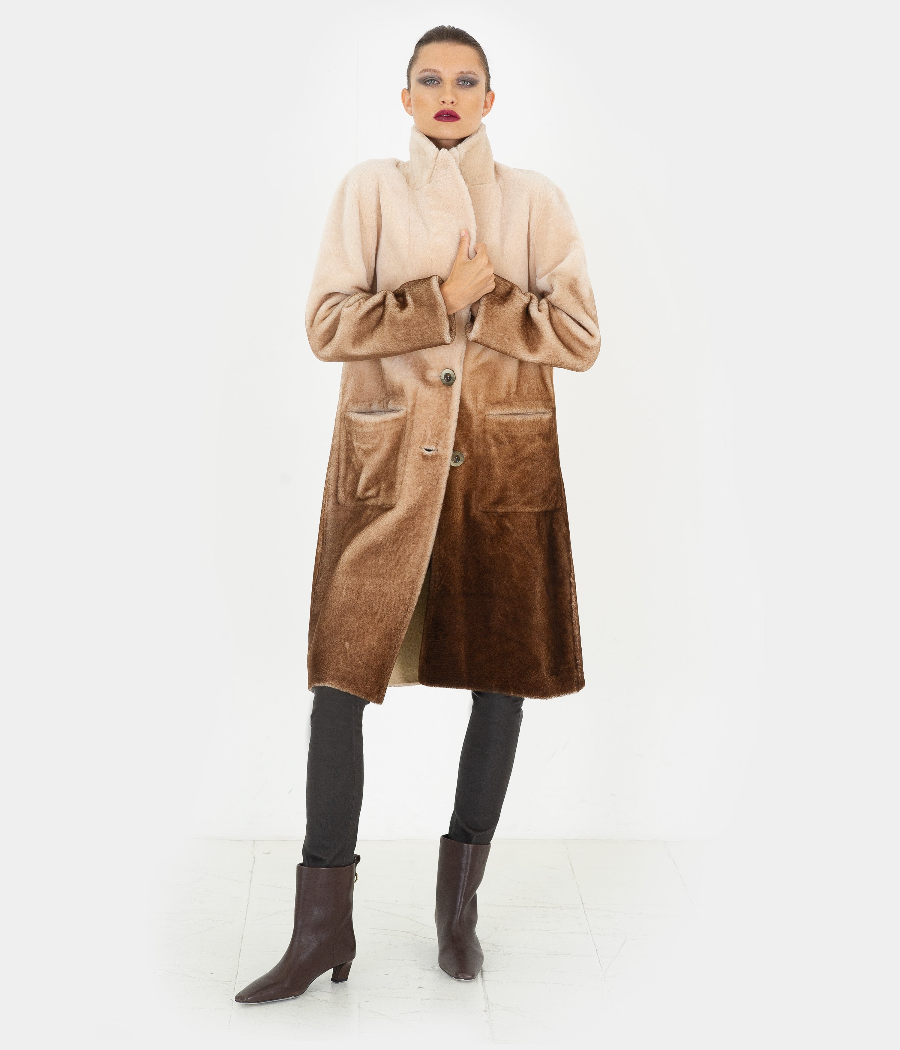 The Ombre Full Length Coat