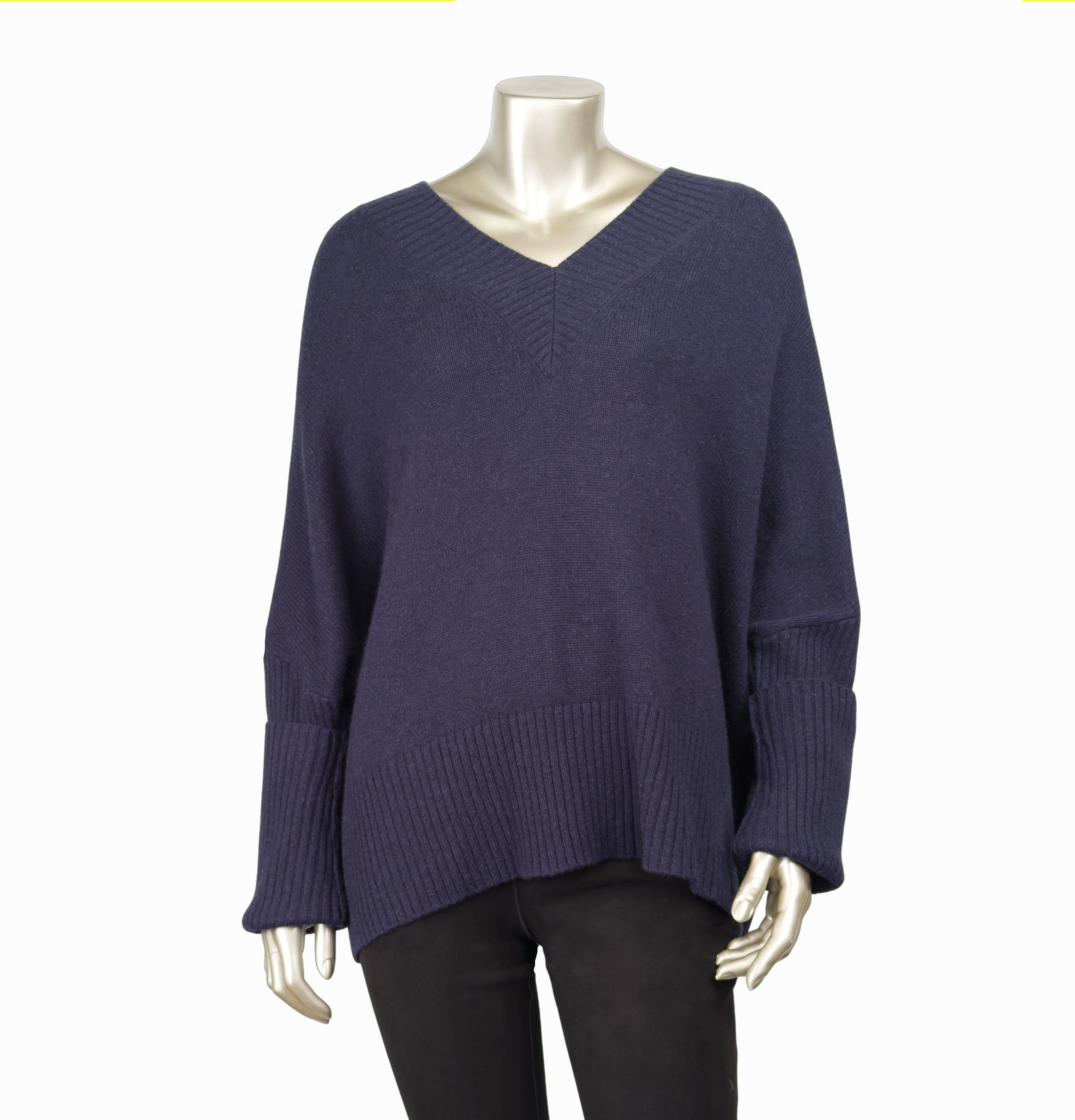 Outlet: V Neck Jumper Navy : Size 10