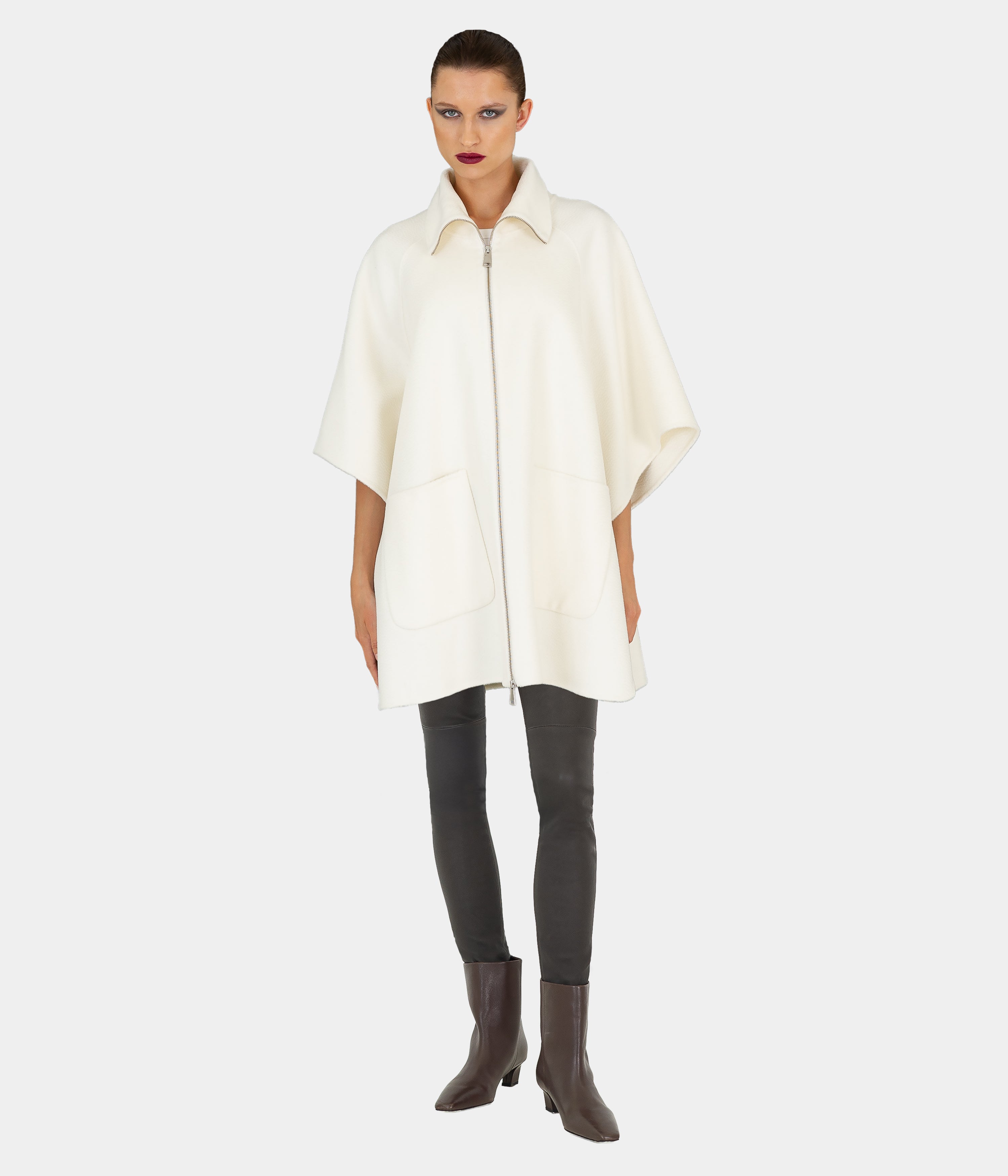 Double Face Wool Cape