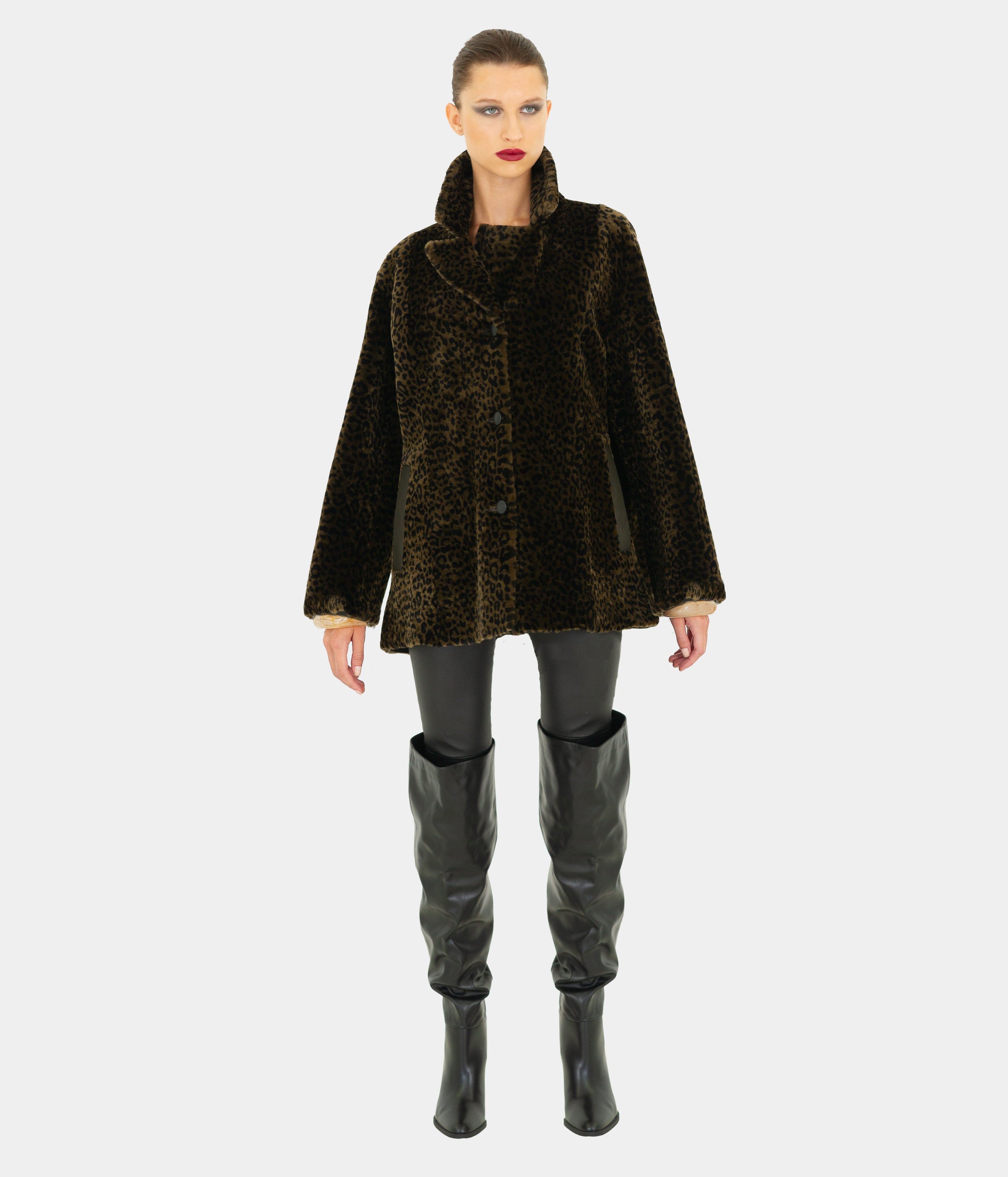 Reversible Leopard Jacket