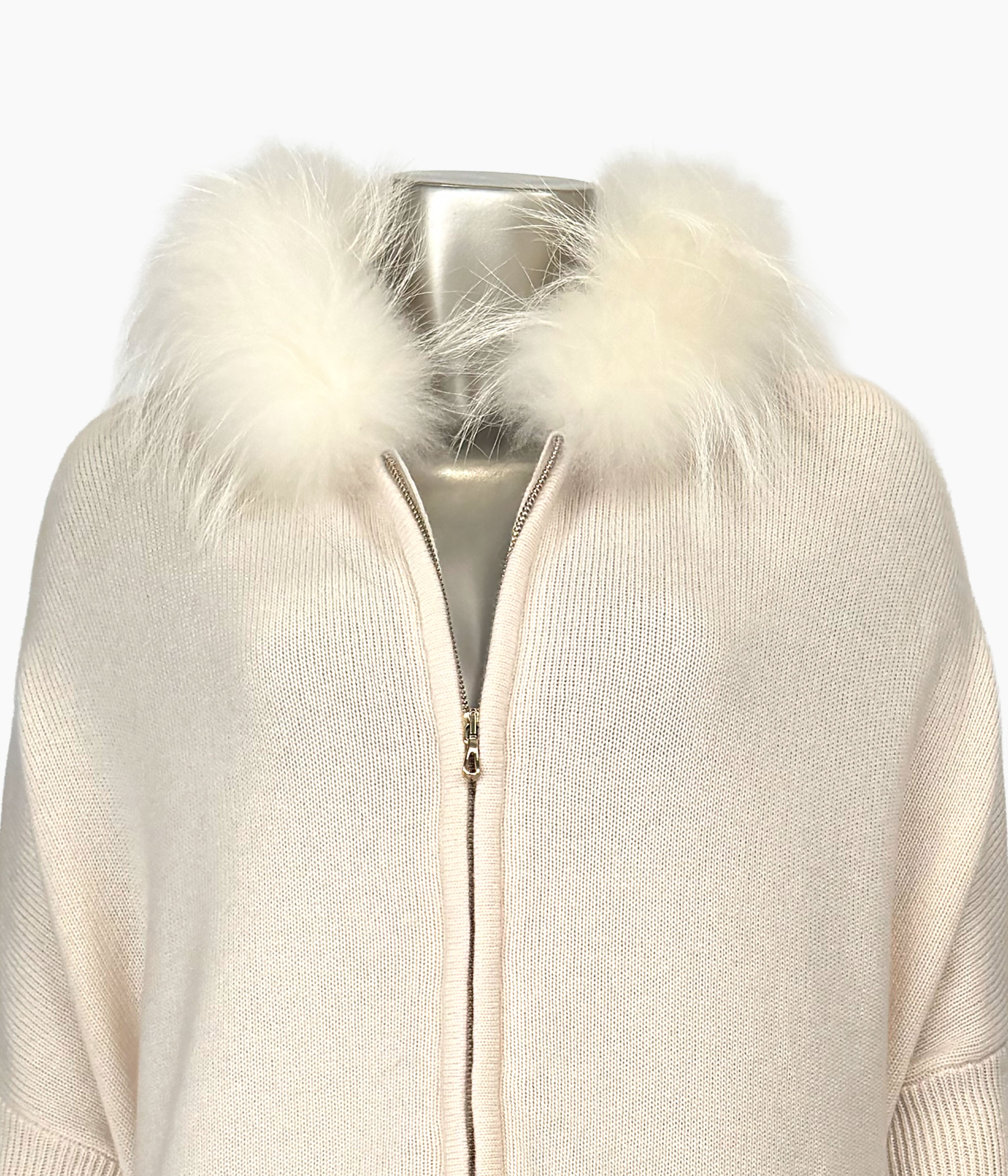 Loose Fit Fur Trim Hoodie: Size 12