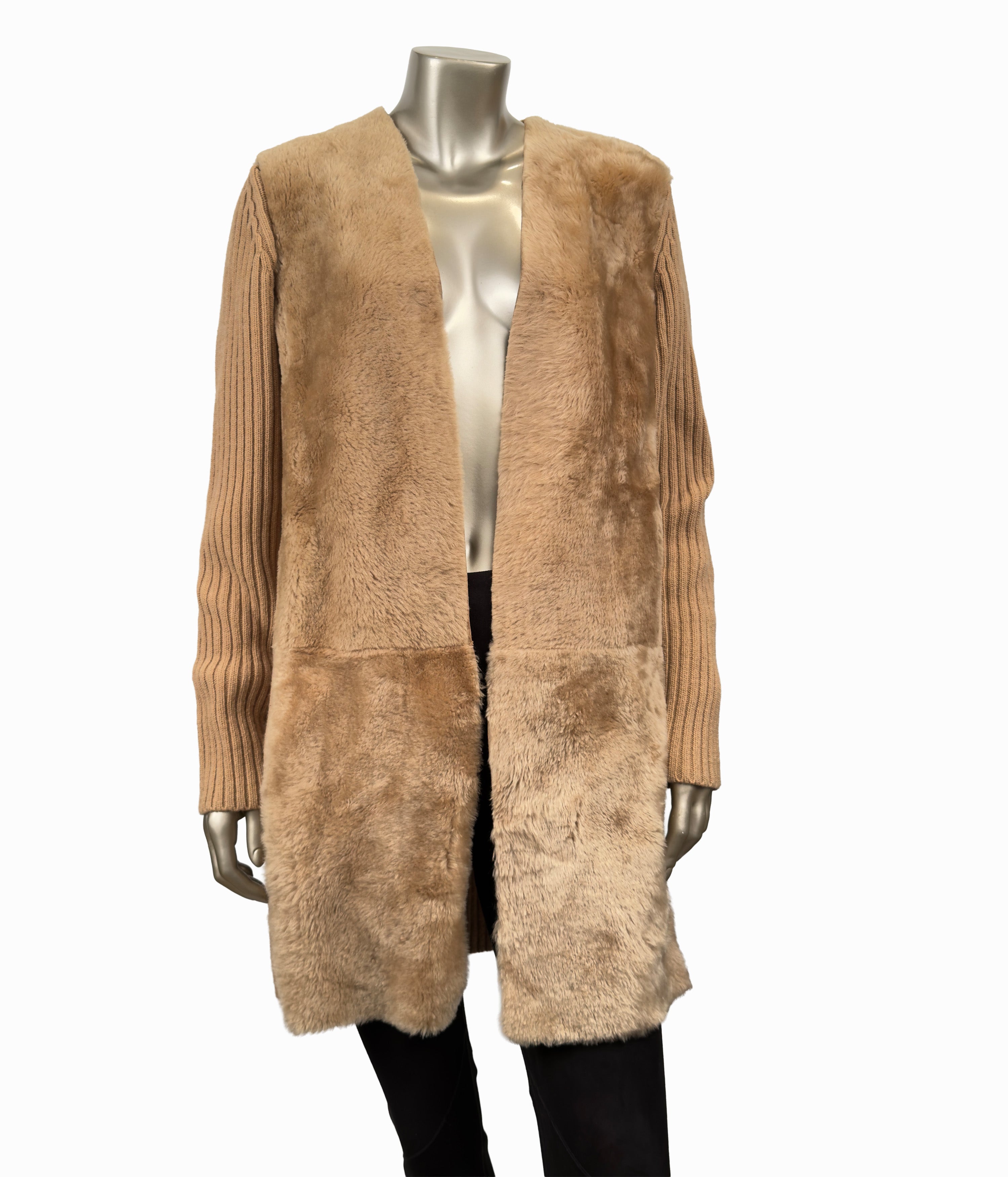 3/4 Length Shearling & Cashmere