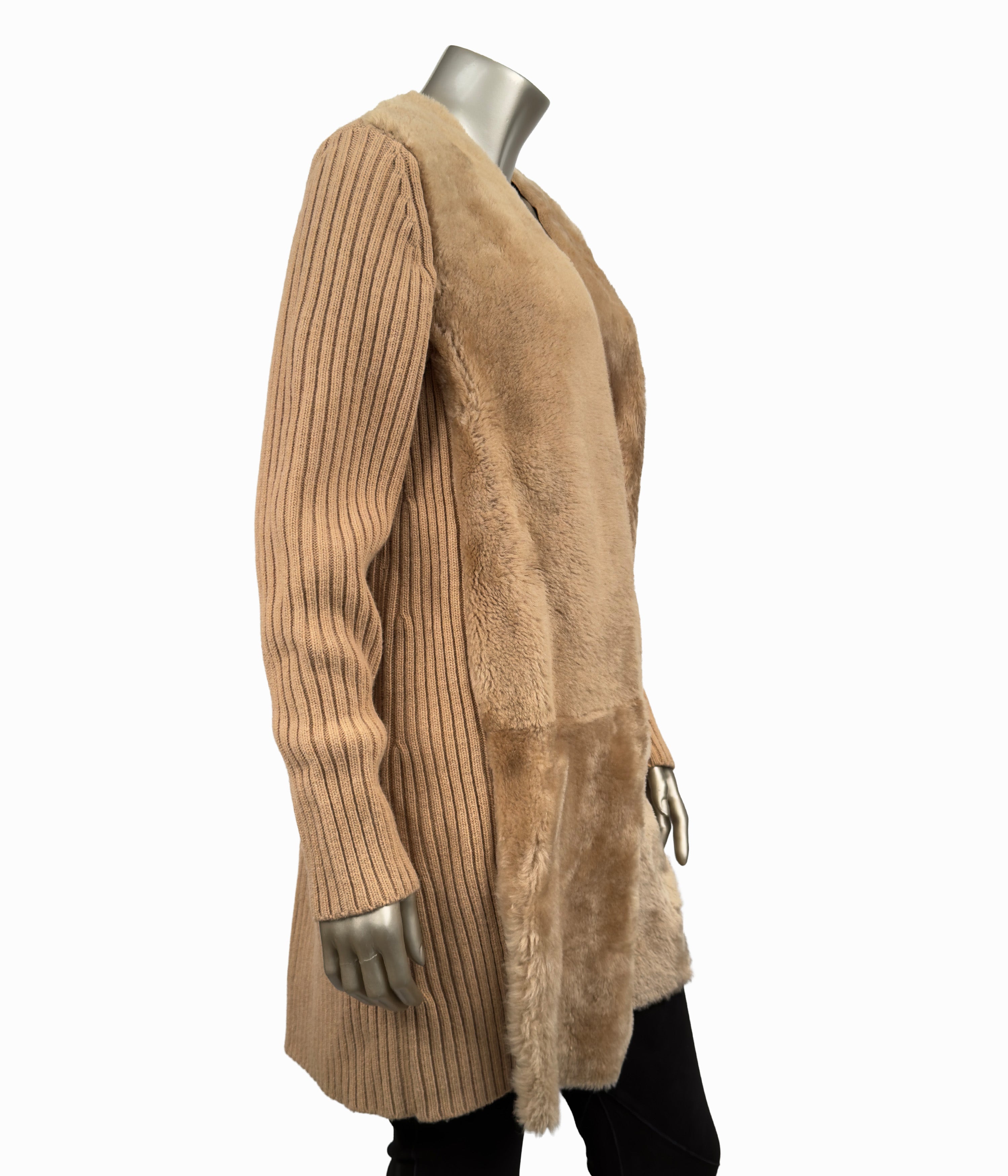 3/4 Length Shearling & Cashmere