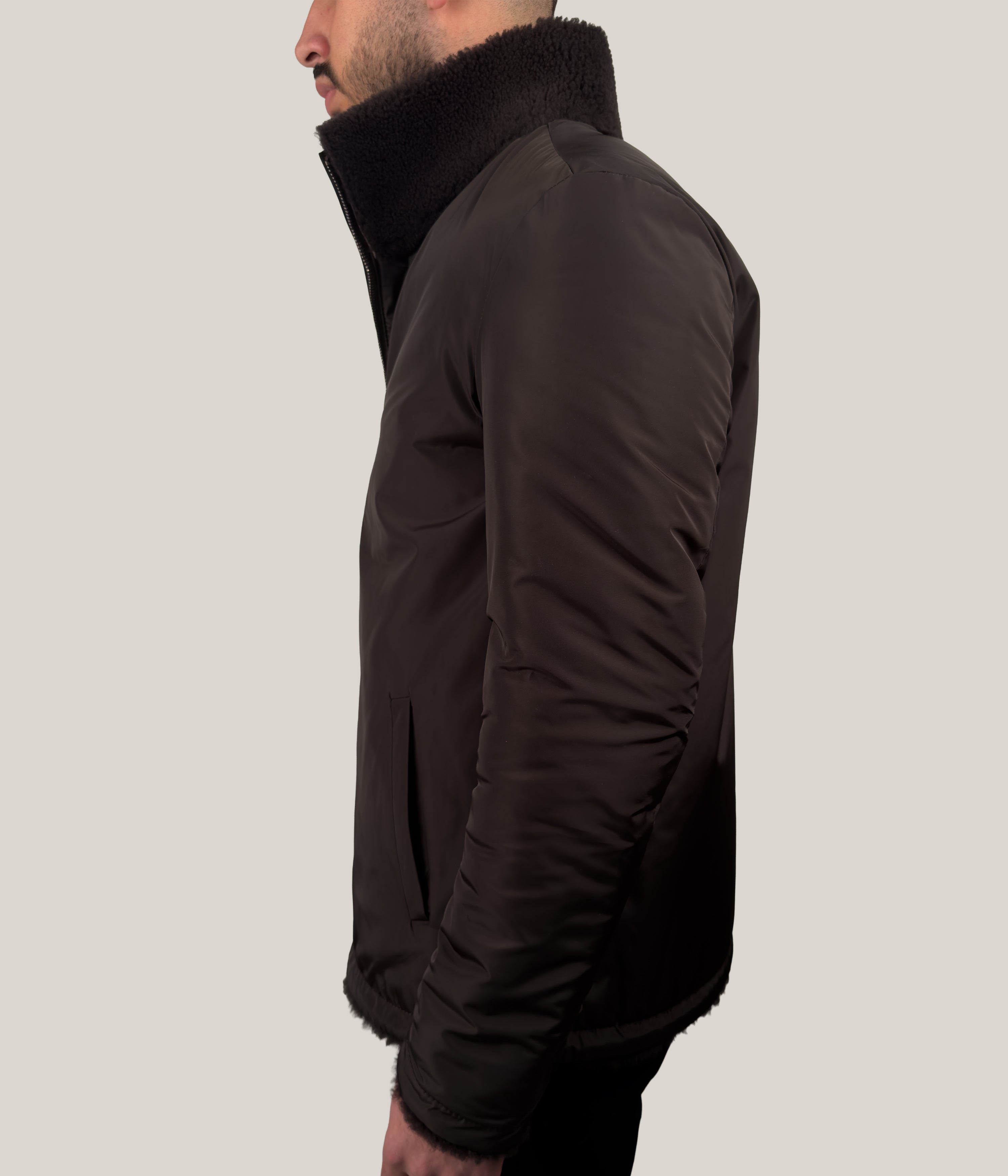 Max & Zac Reversible Curly Shearling Coat