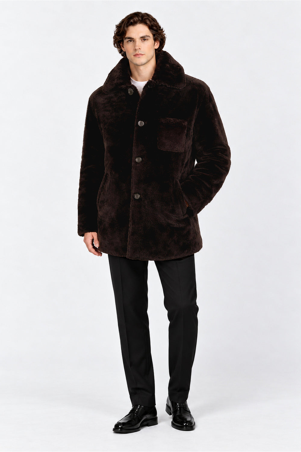 Dom Goor Wool Out Shirt Coat