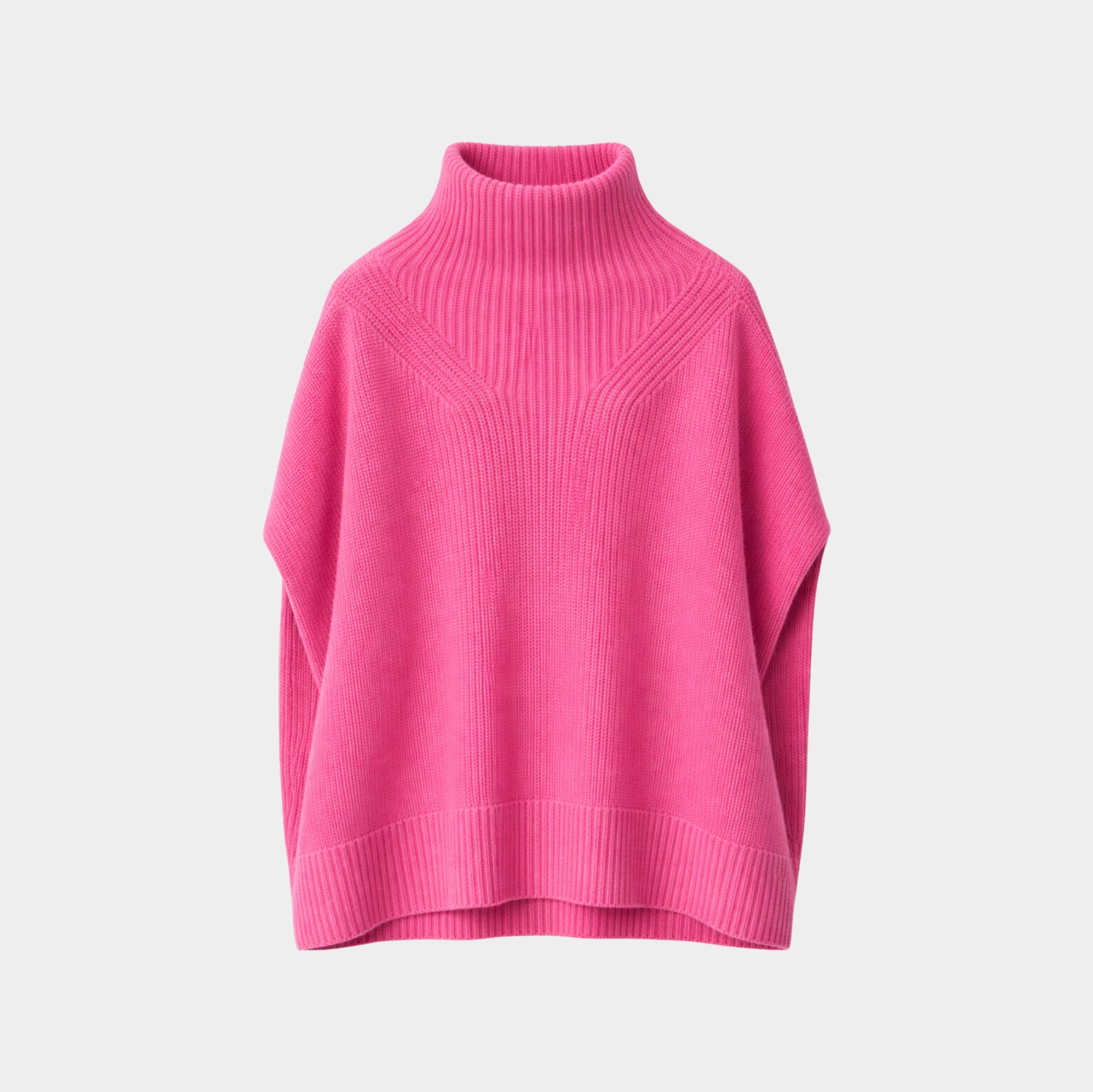 Outlet: Ribbed Cap sleeve Knit Pink