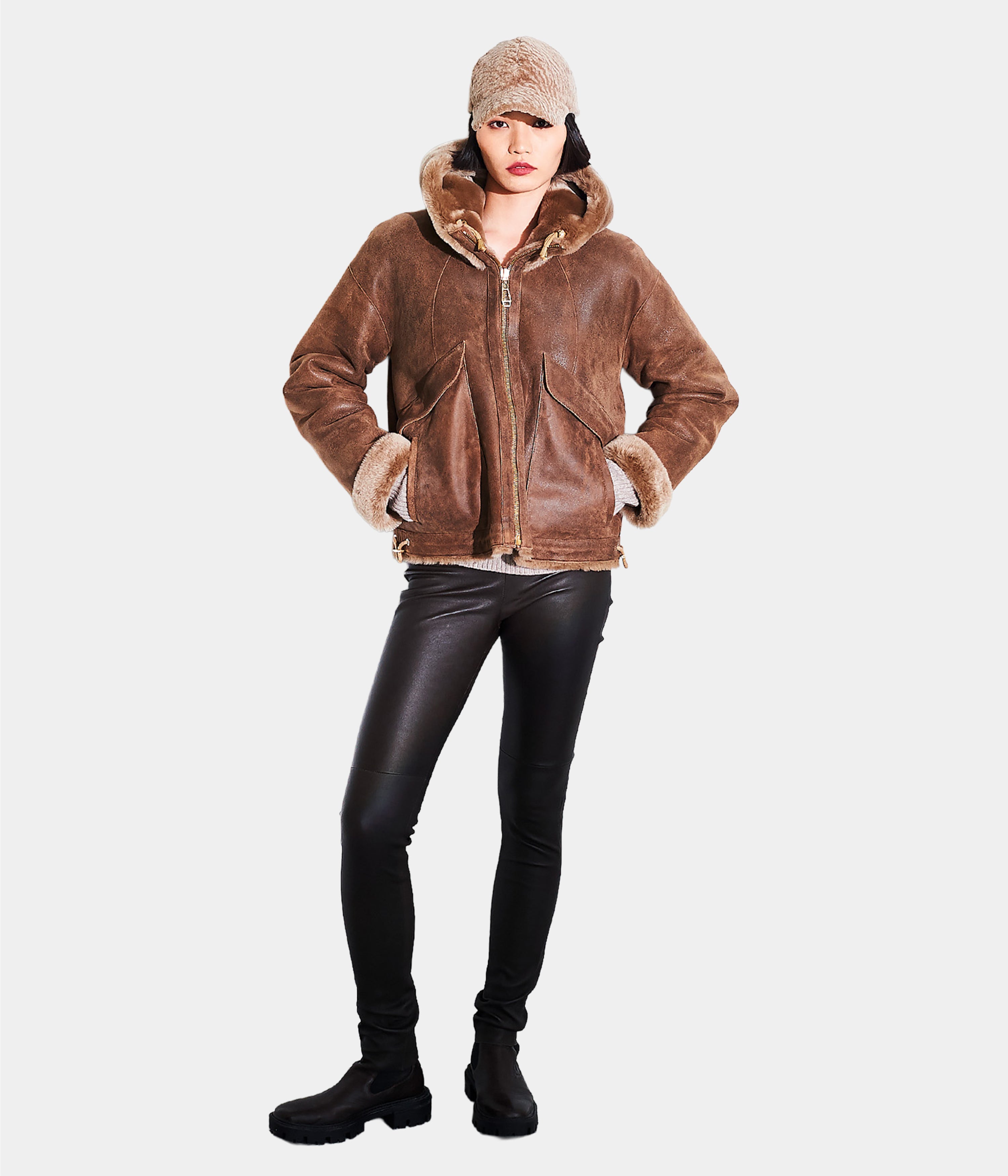 Reversible Hooded Aviator