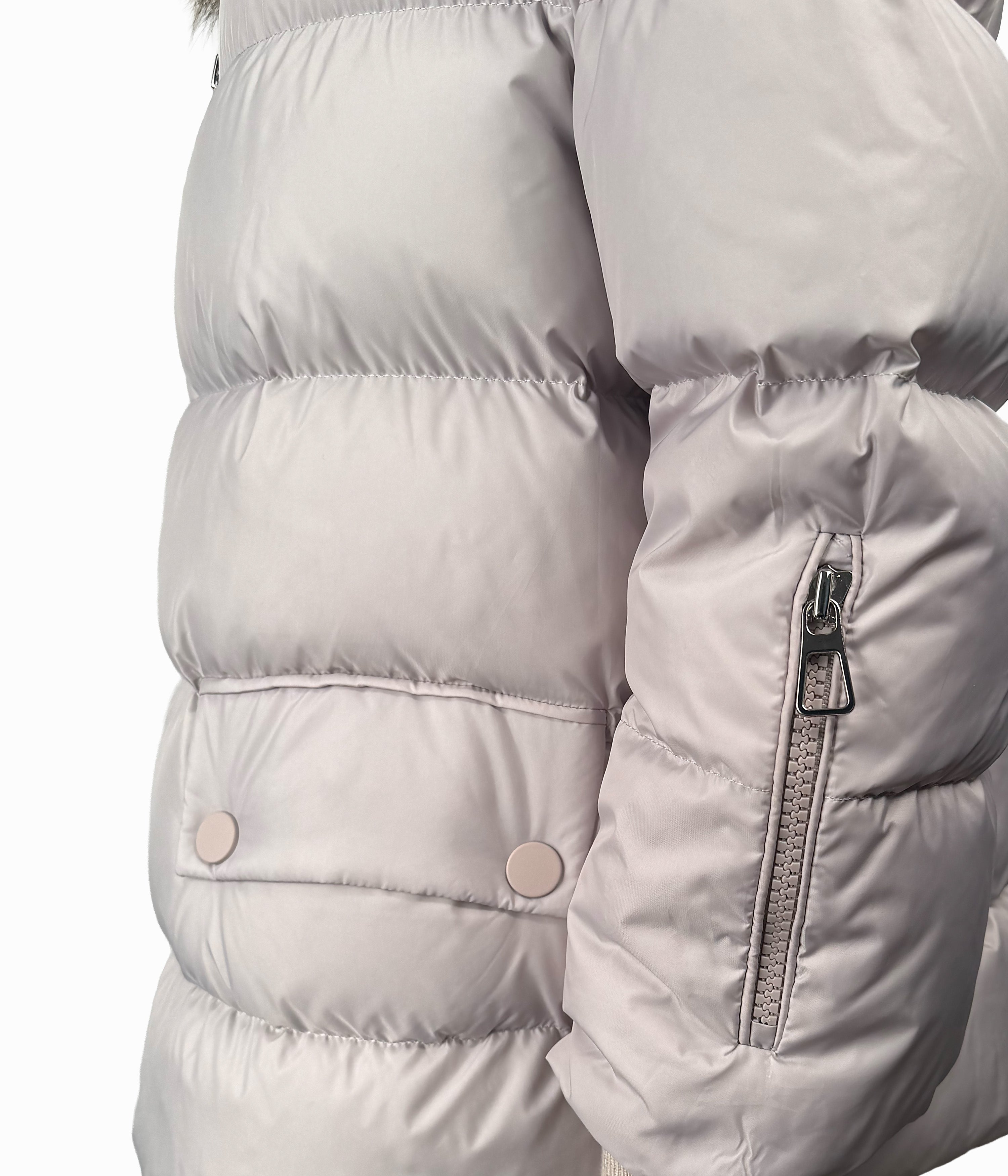 Outlet: Goose Down Fur Collar Jacket: Size 16