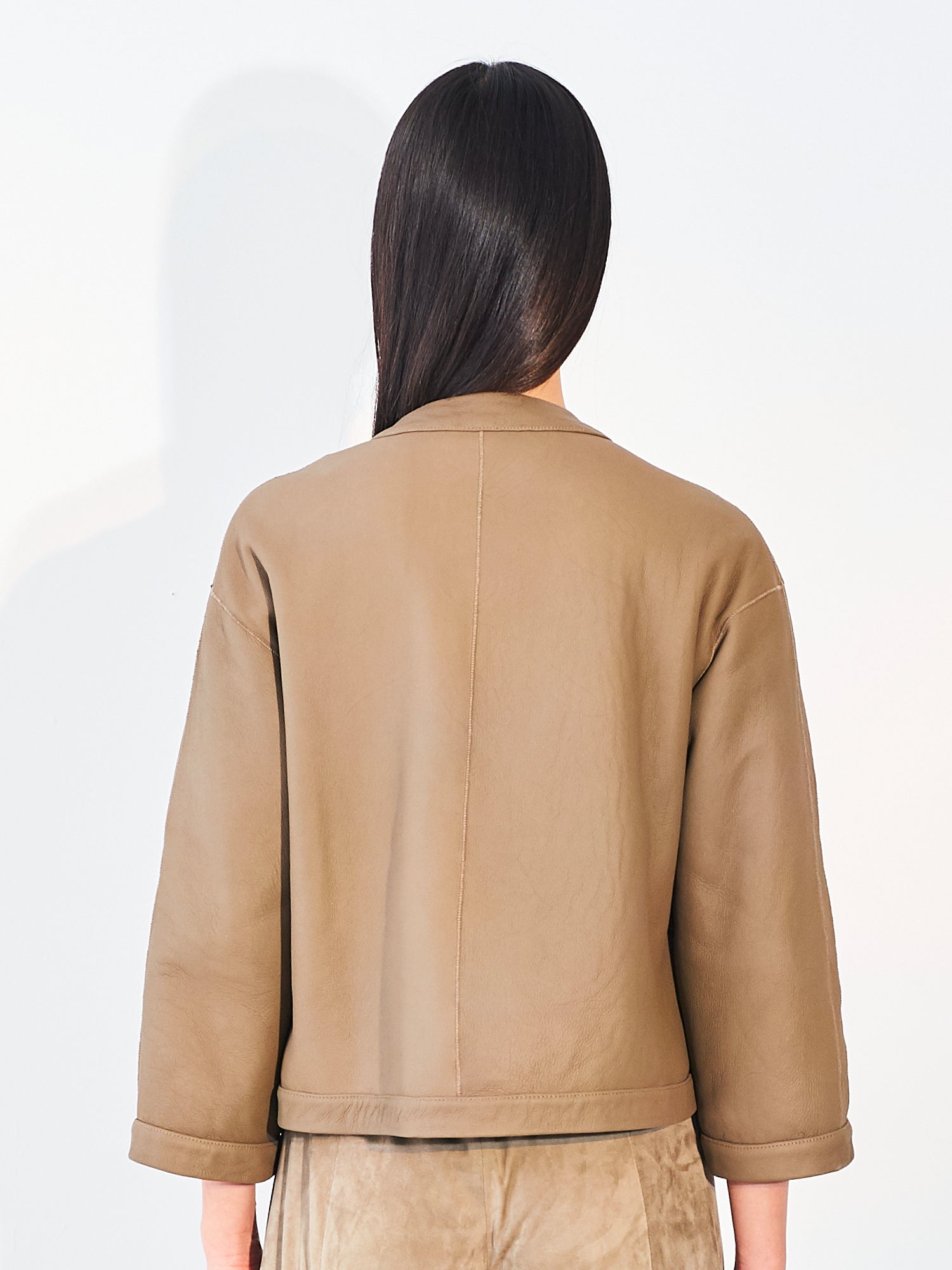 Leather Stripe Reversible Jacket