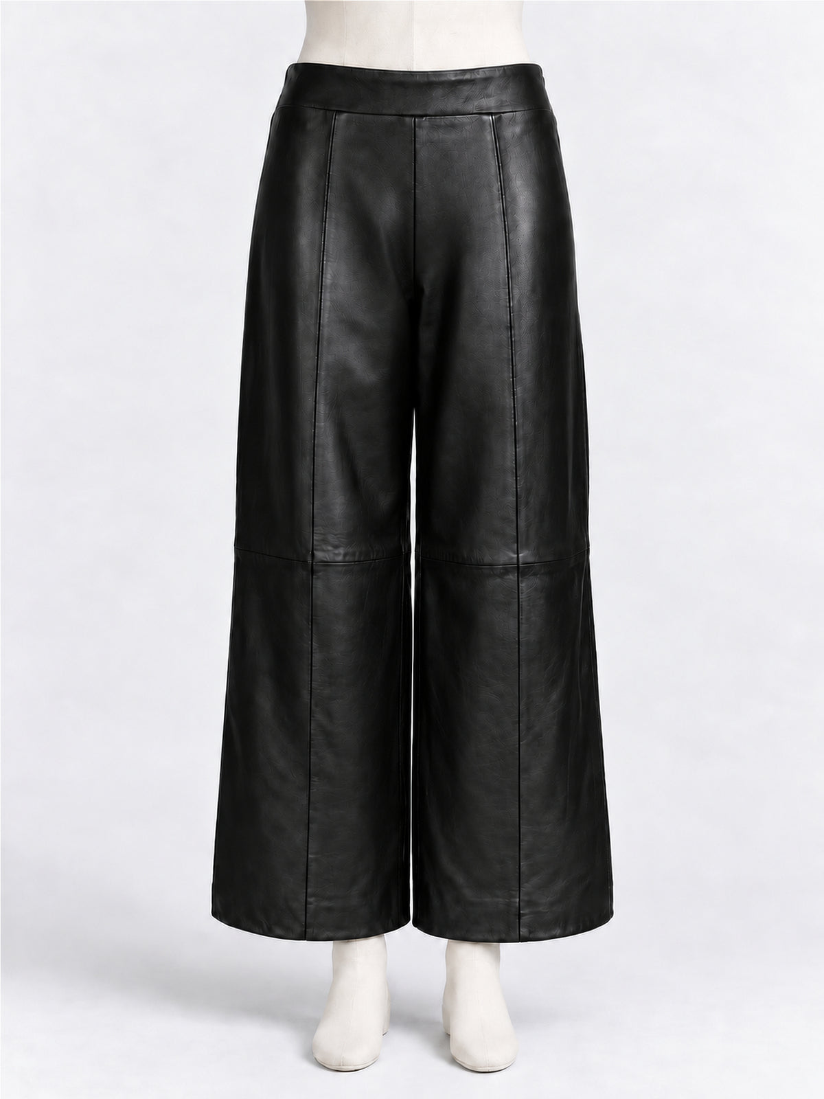 Black Leather Tux Trousers