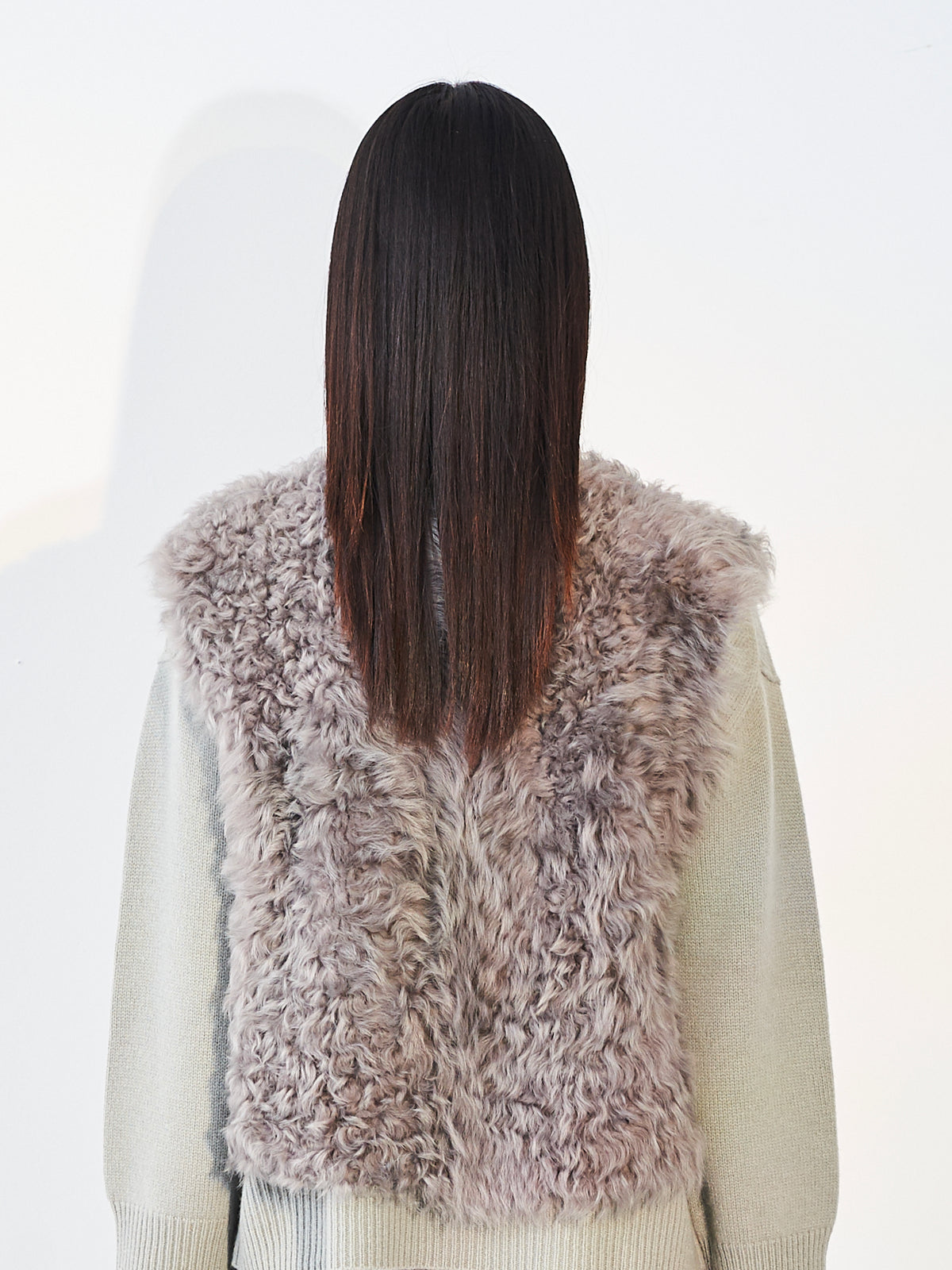 Curly Cropped Gilet