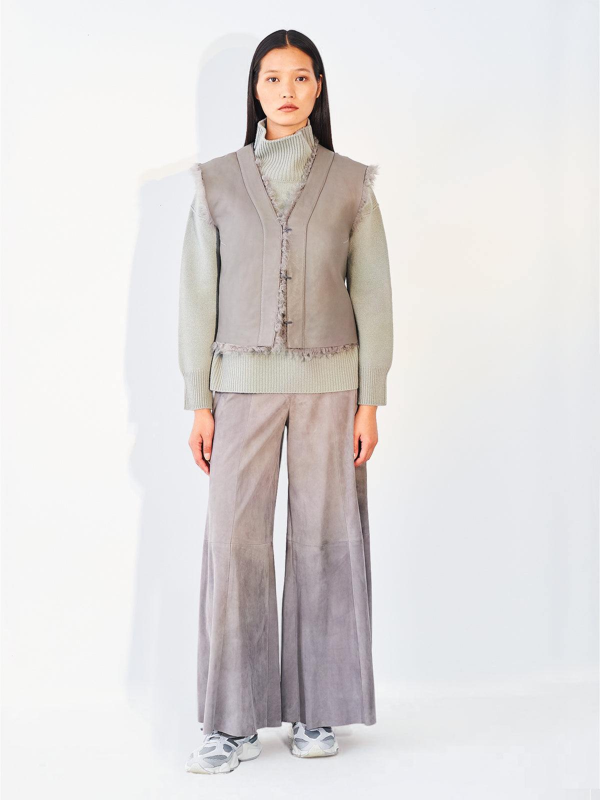 Reversible Curly Cropped Gilet