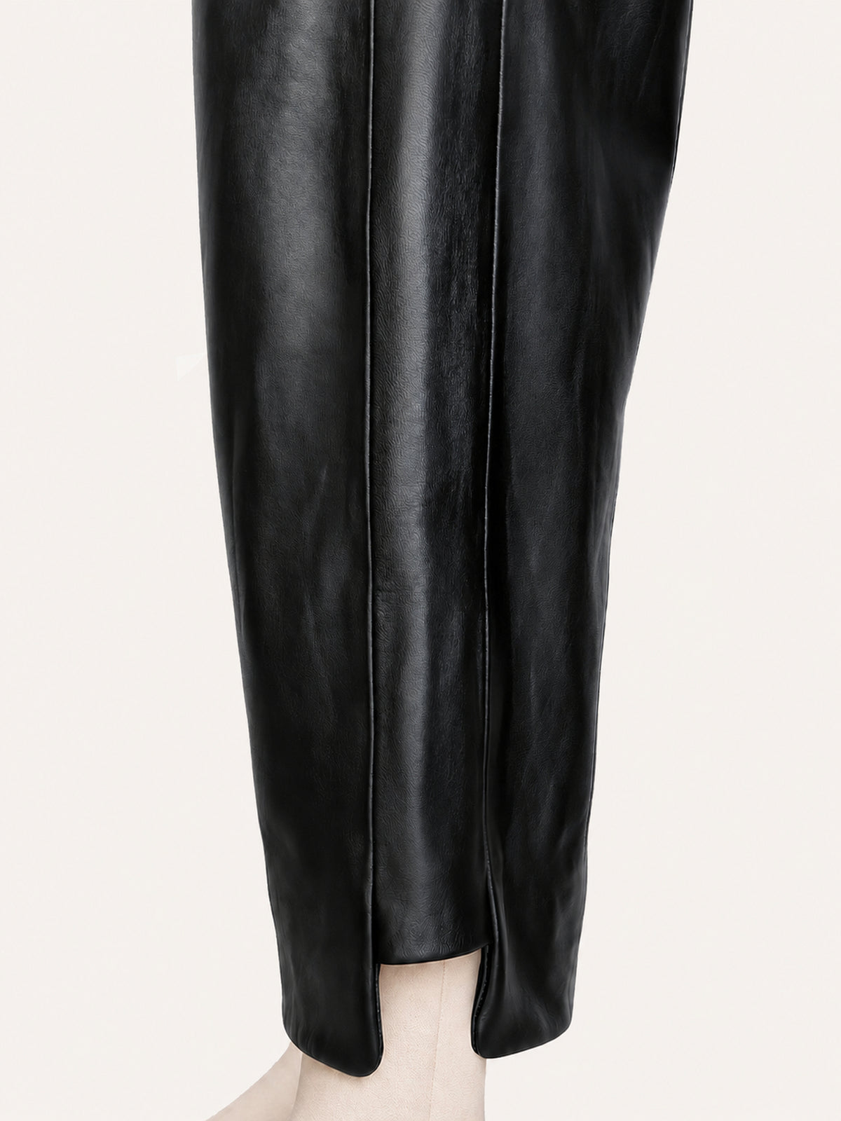 Black Leather Tux Trousers