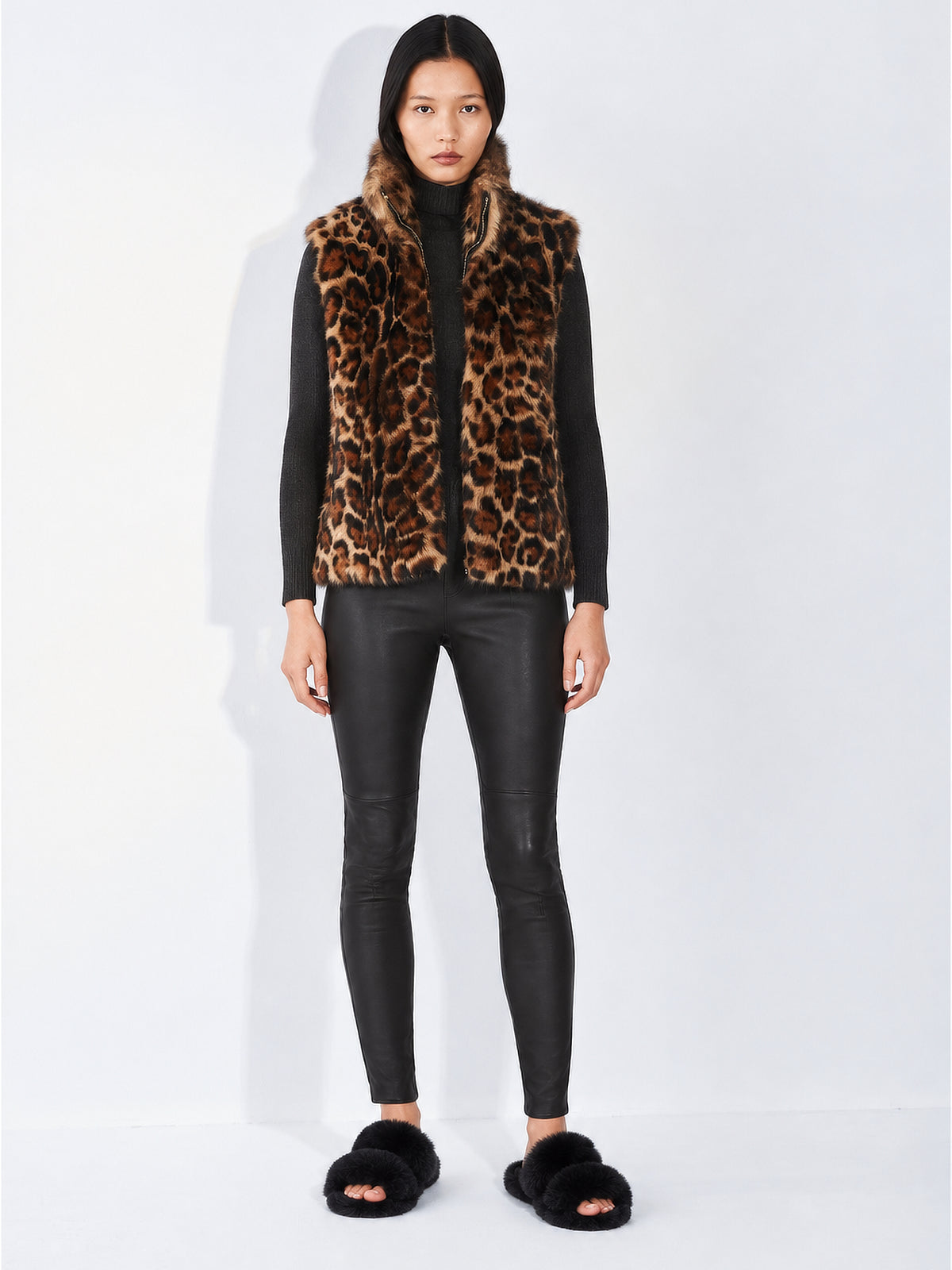 Sheepskin Slider Black