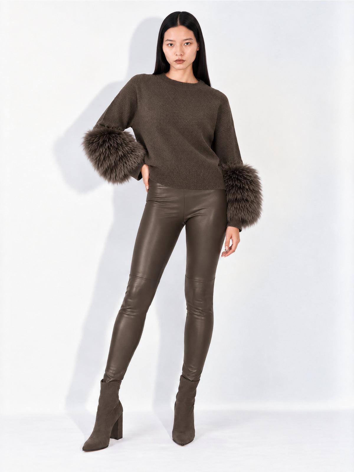Dom Goor: Otter Stretch Leather Leggings