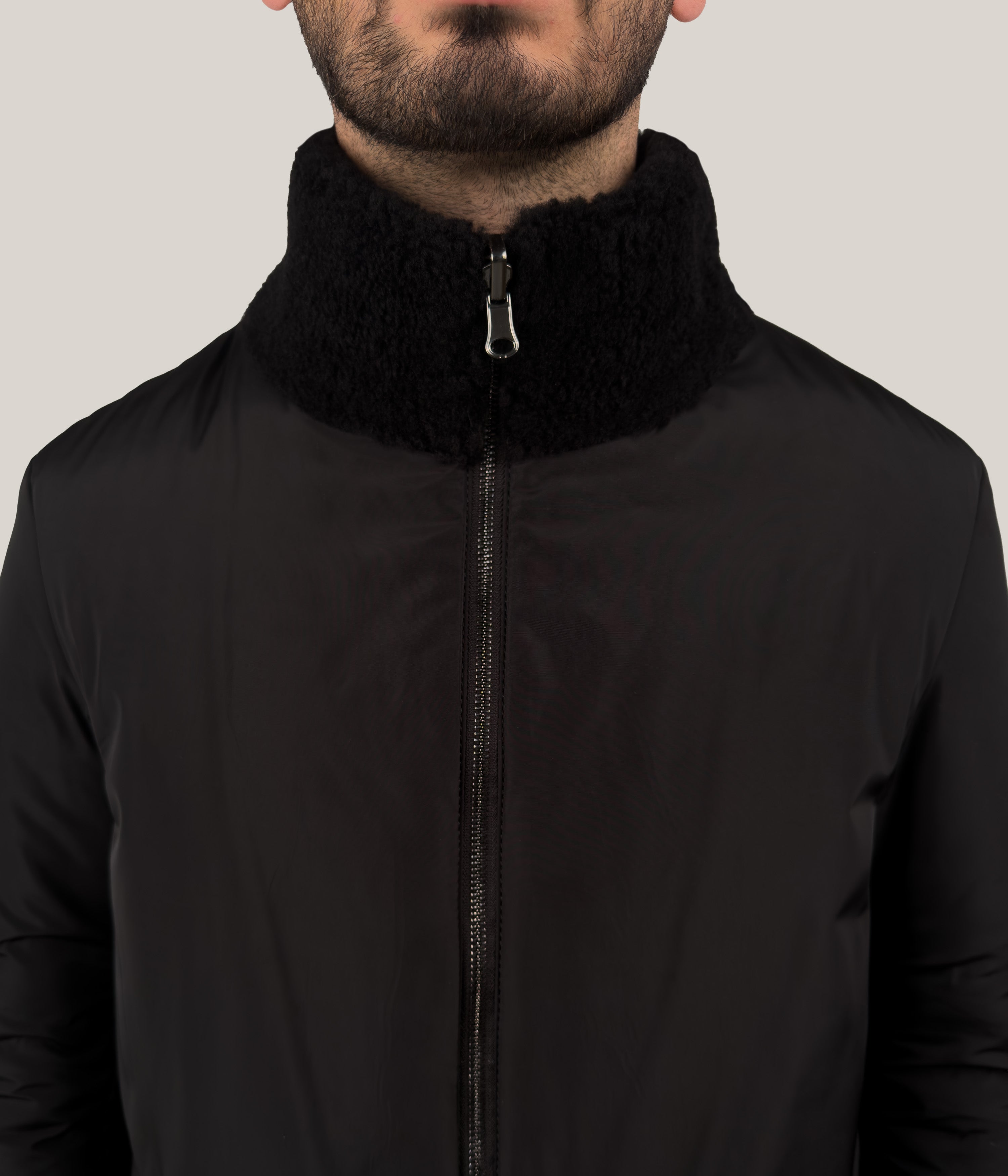 Max & Zac Reversible Curly Shearling Coat