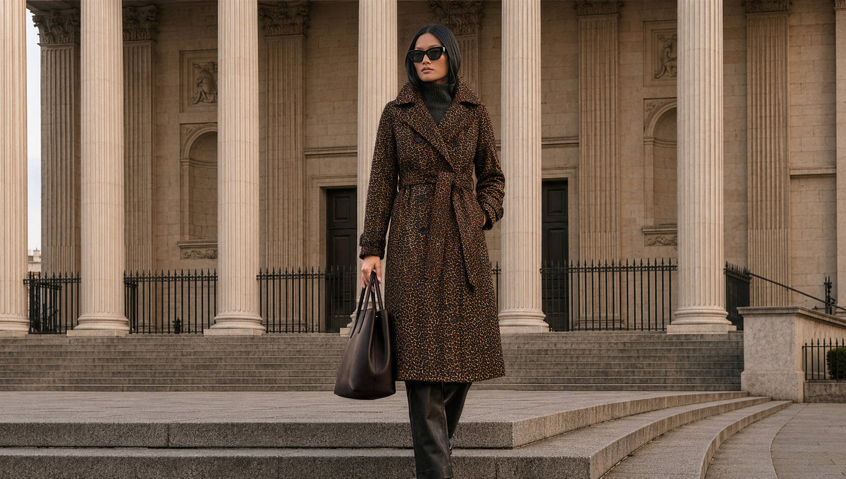 Dom Goor leopard print coat, Autumn Winter 2026/27 campaign