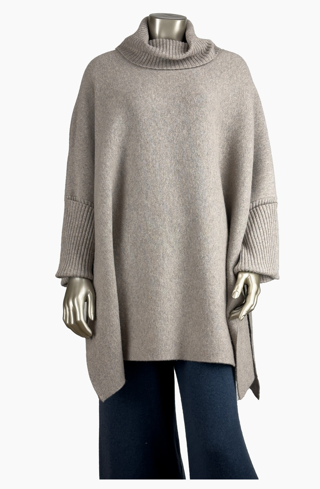 Outlet: Truffle Roll Neck, Poncho, Size 10
