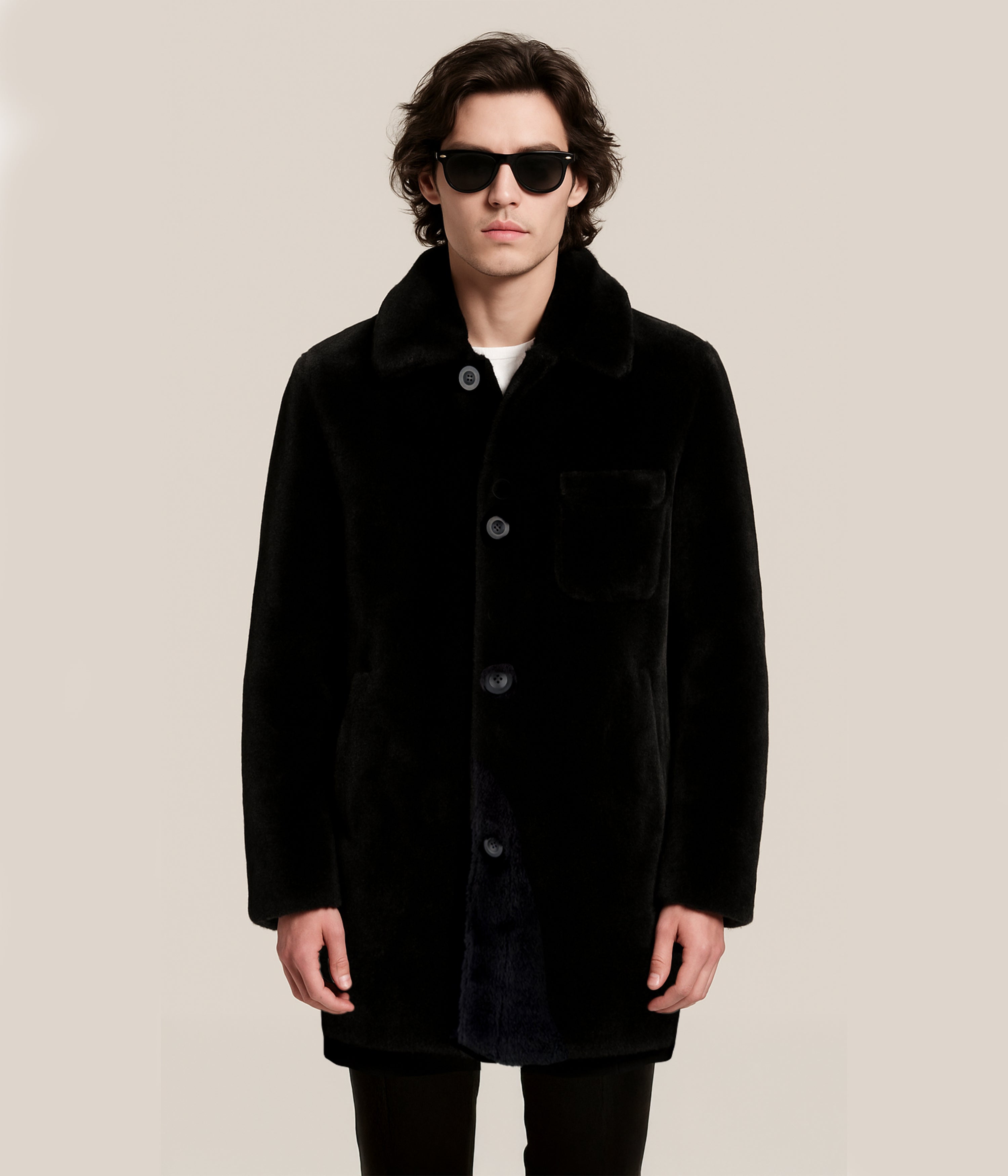 Max & Zac Wool Out Shirt Coat