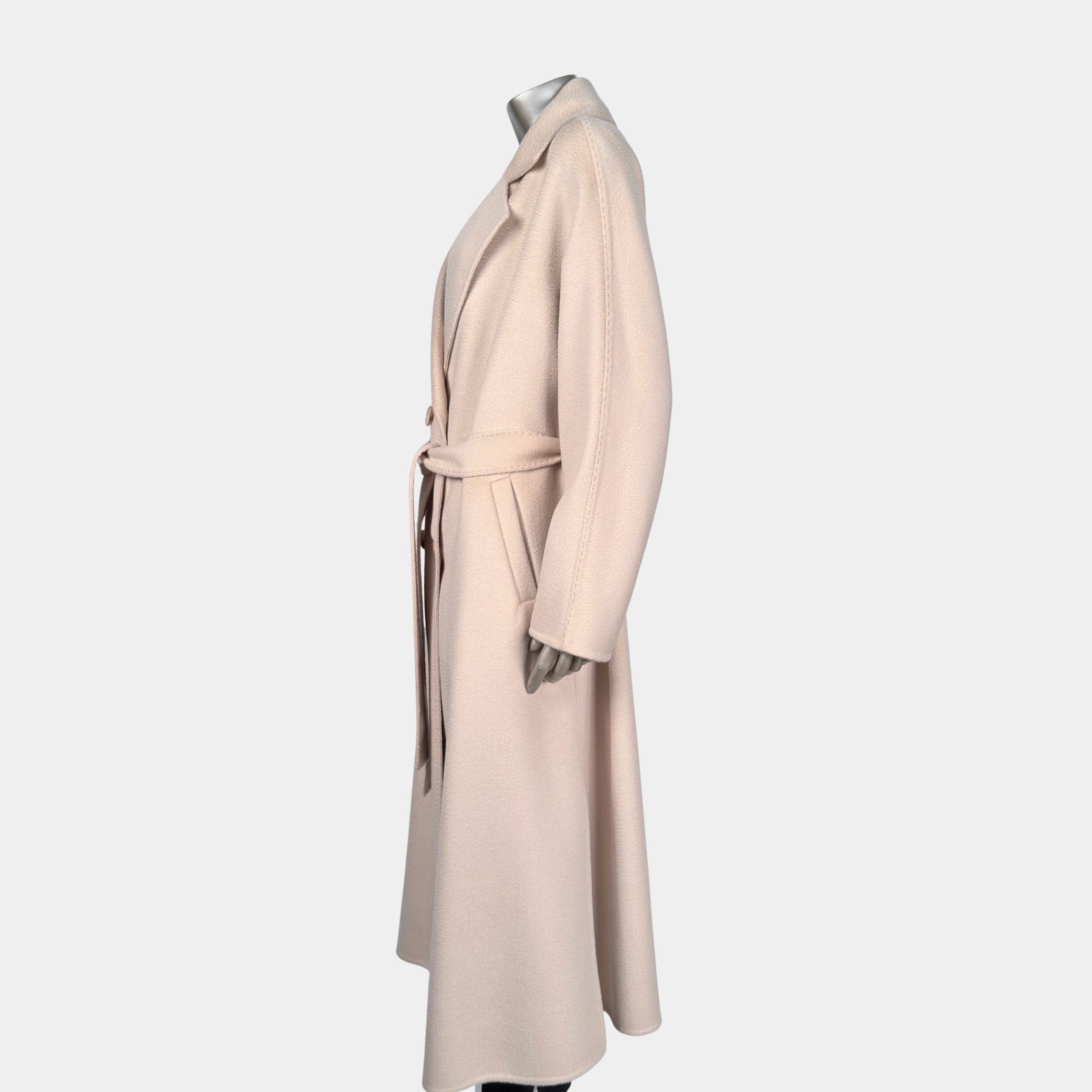 Outlet: Tie Belt Trench Coat Cream: Size 10