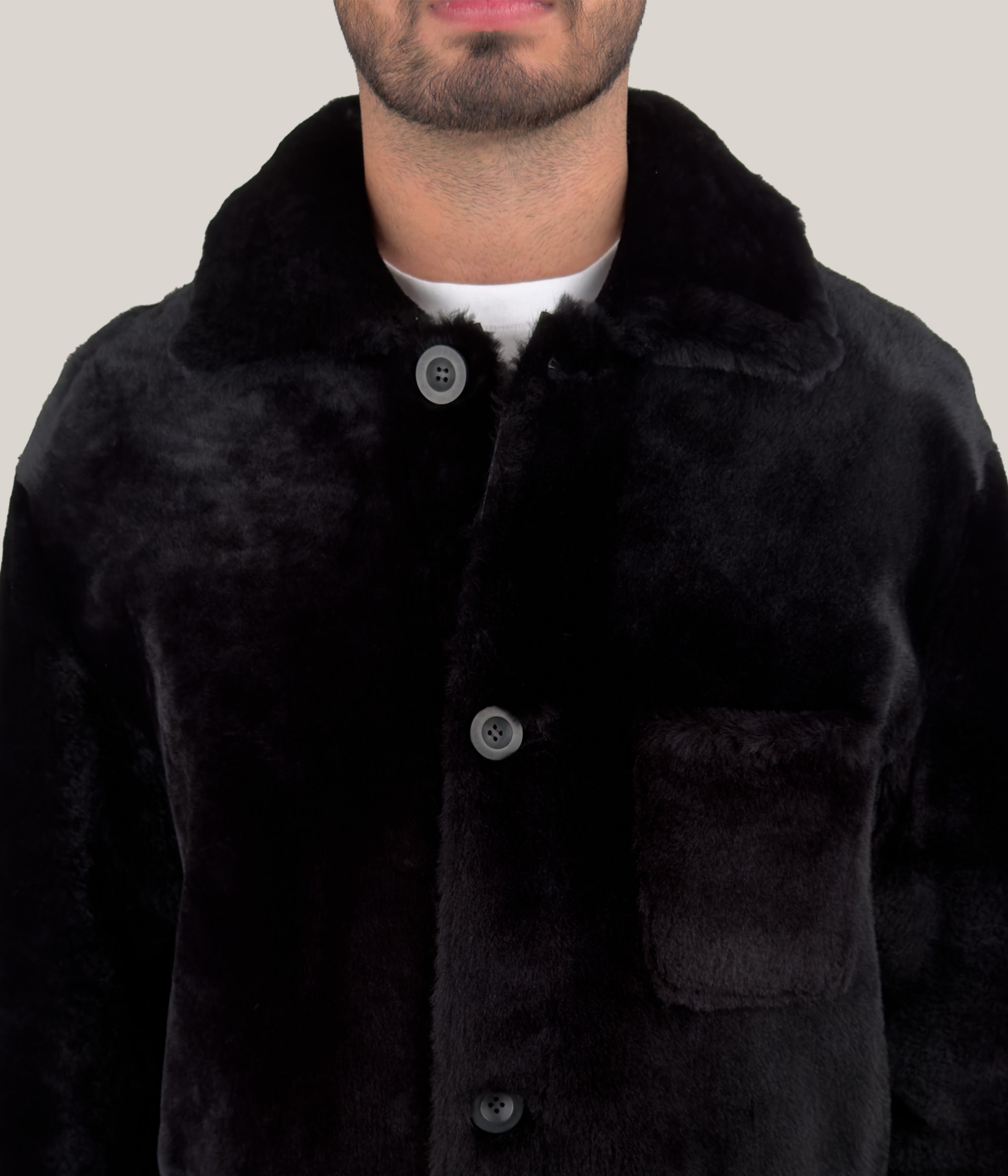 Max & Zac Wool Out Shirt Coat