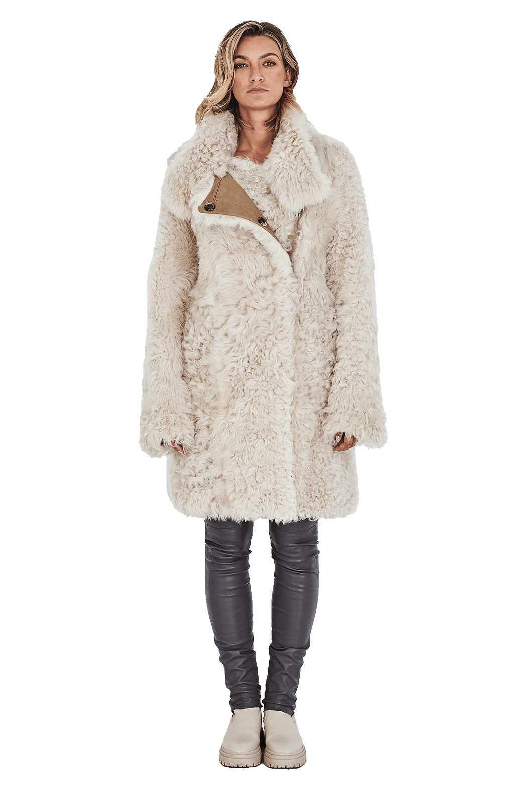 Reversible Curly Toscana Coat